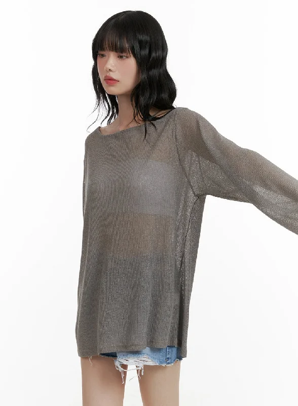 Sheer Bliss Long Sleeve Sweater CU413