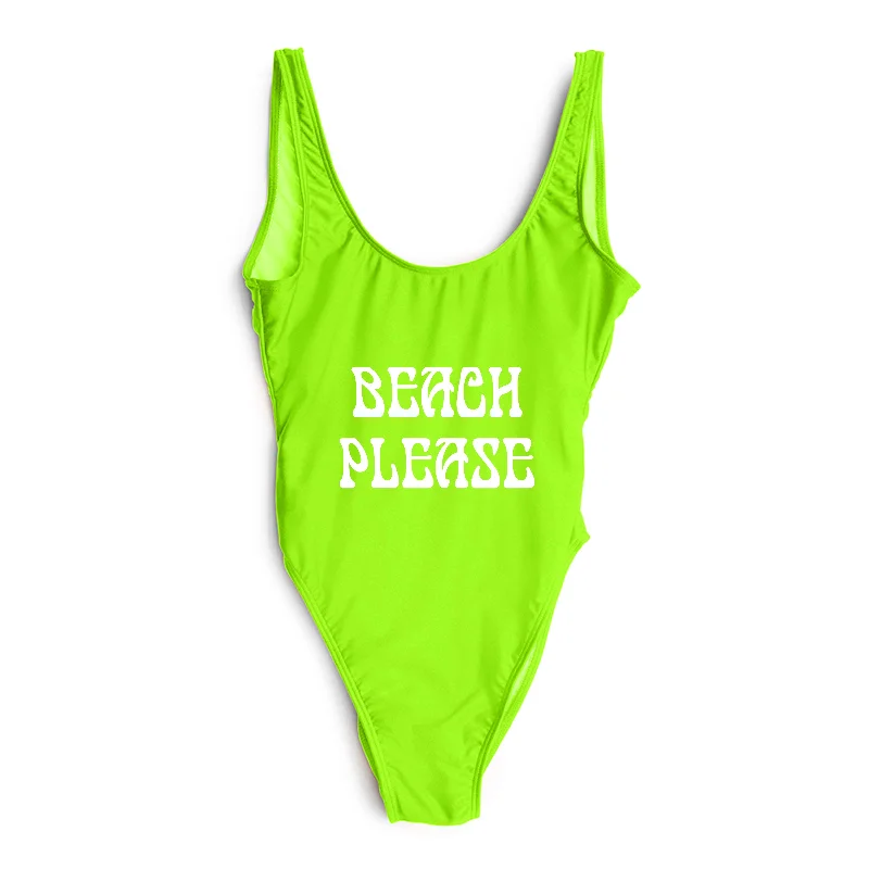 BEACH PLEASE // NEW FONT [SWIMSUIT]