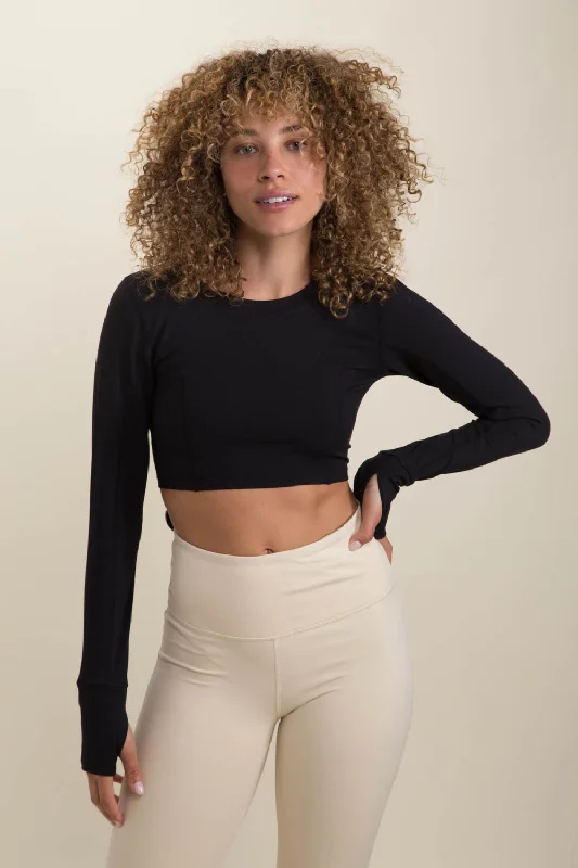 Long-Sleeve Top With Tie-Back