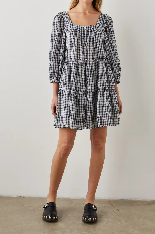 PIPPA DRESS - SAILOR CHECK