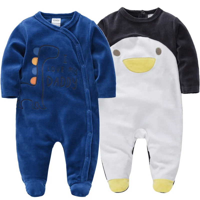 Baby Autumn and Winter Long-Sleeved Warm Romper