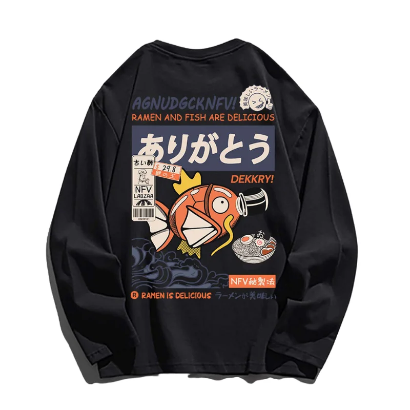 Cute Cartoon Fish Long Sleeve Shirt