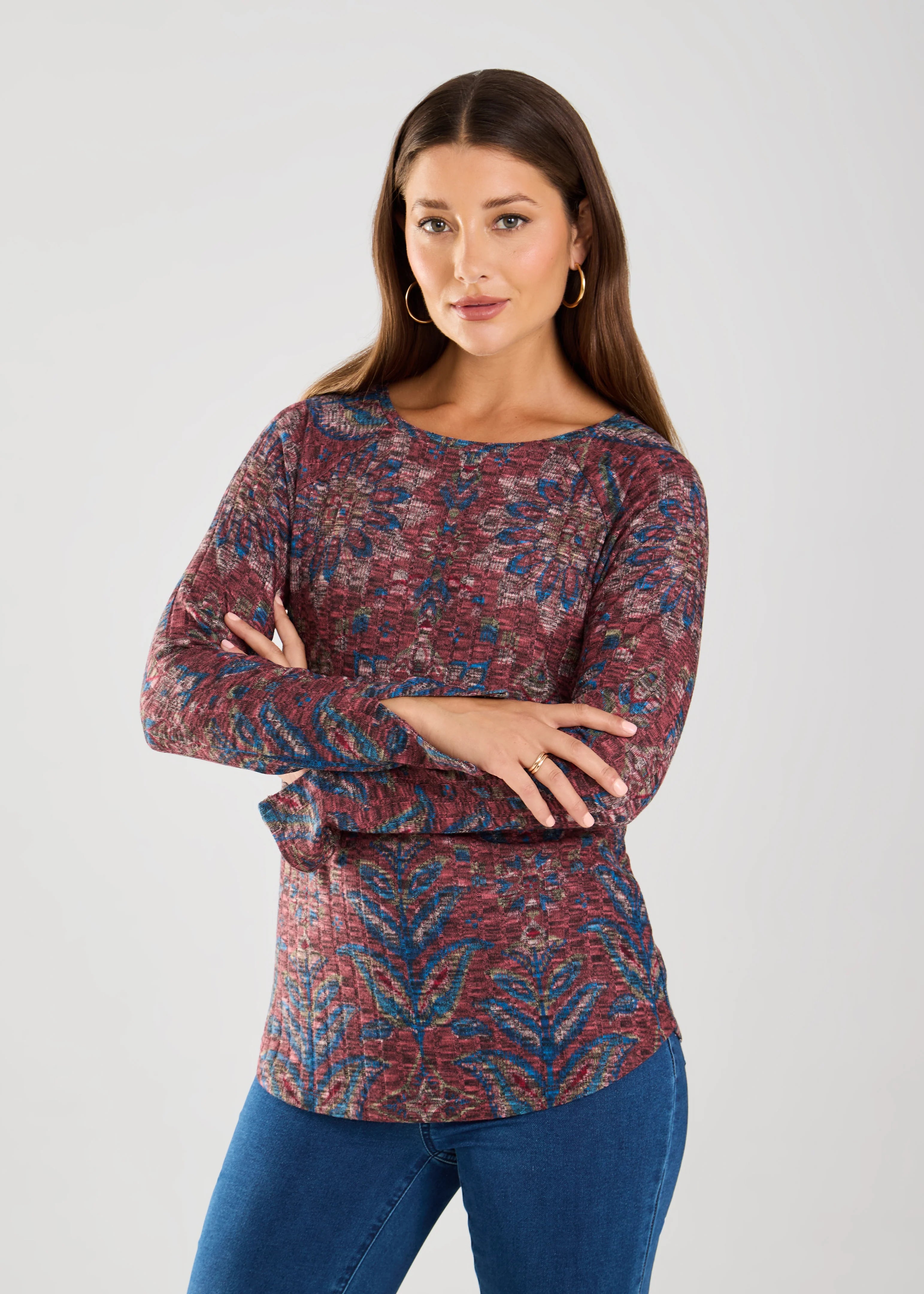 FDJ 3702508 Long-Sleeve Rib Top