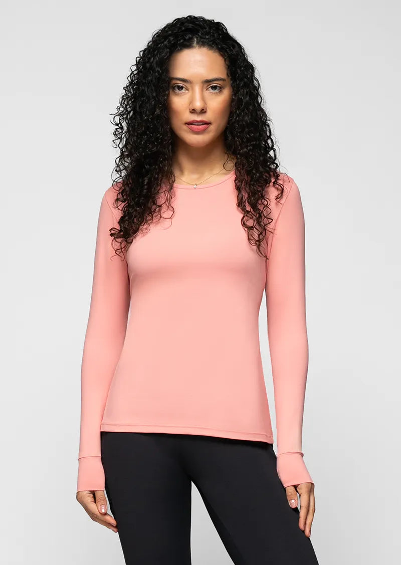 Essentials Laura Long-Sleeve Top - Blush Yogurt