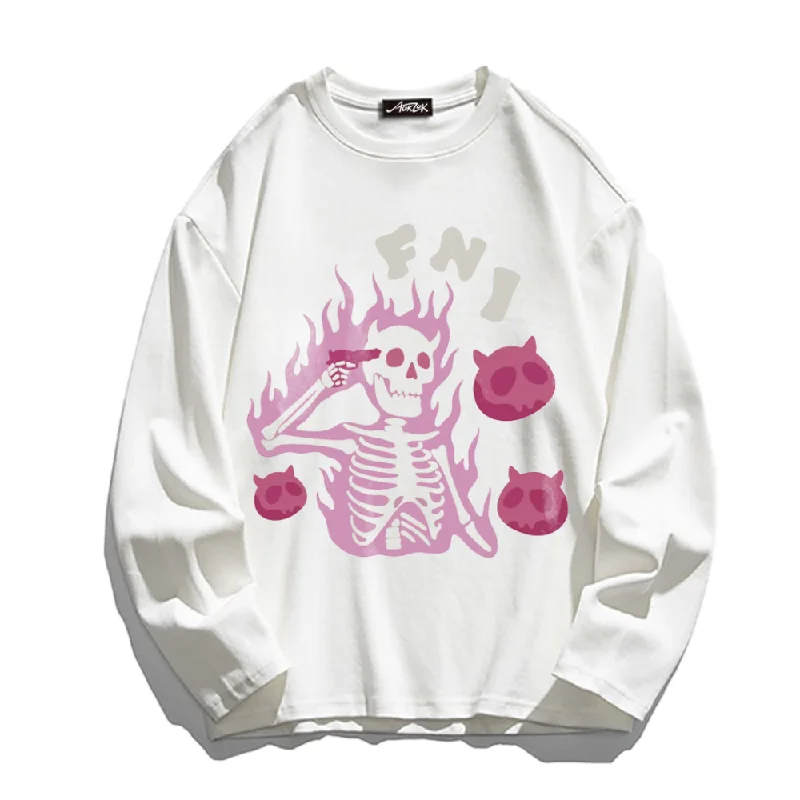 American Suicide Skeleton Long Sleeve Shirt