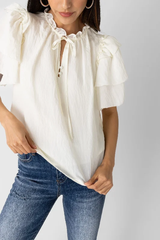 SALE - Bella Petal Sleeve Blouse