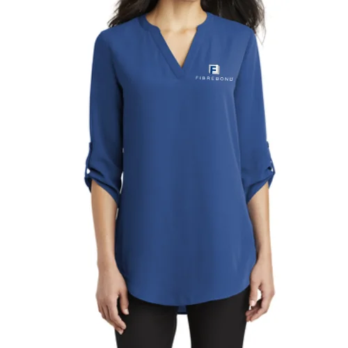 Port Authority Womens ¾ Sleeve blouse - True Blue