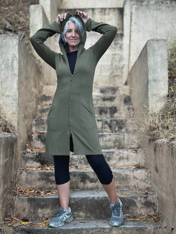 Bamboo Fleece Midi Jacket