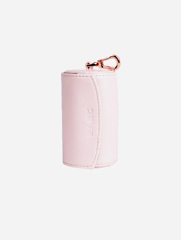 Vegan Leather Waste Bag Holder | Blush Pink