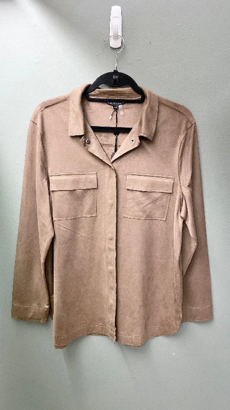 * Charlie B Suede Shirt Jacket