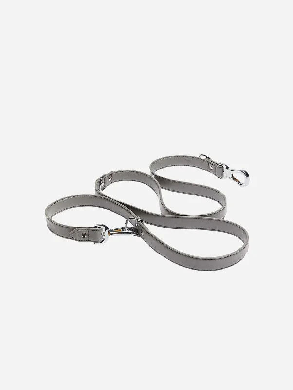 Versatile Vegan Leather Lead | Ash Grey