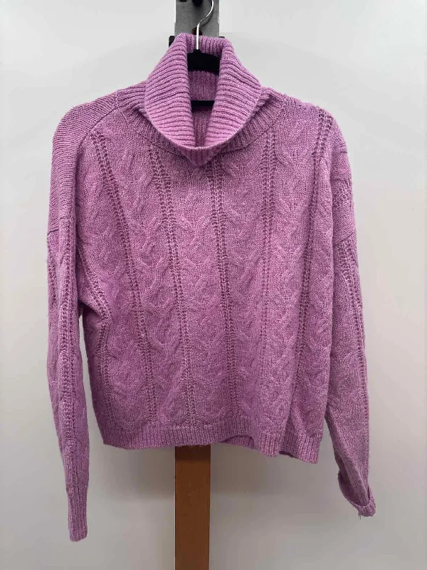 Major Major Women's Size S Lavender Cable Knit Sweater