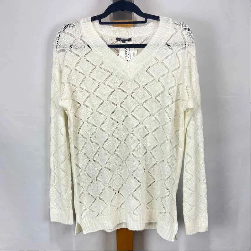 Staccato Women's Size S White Solid Sweater