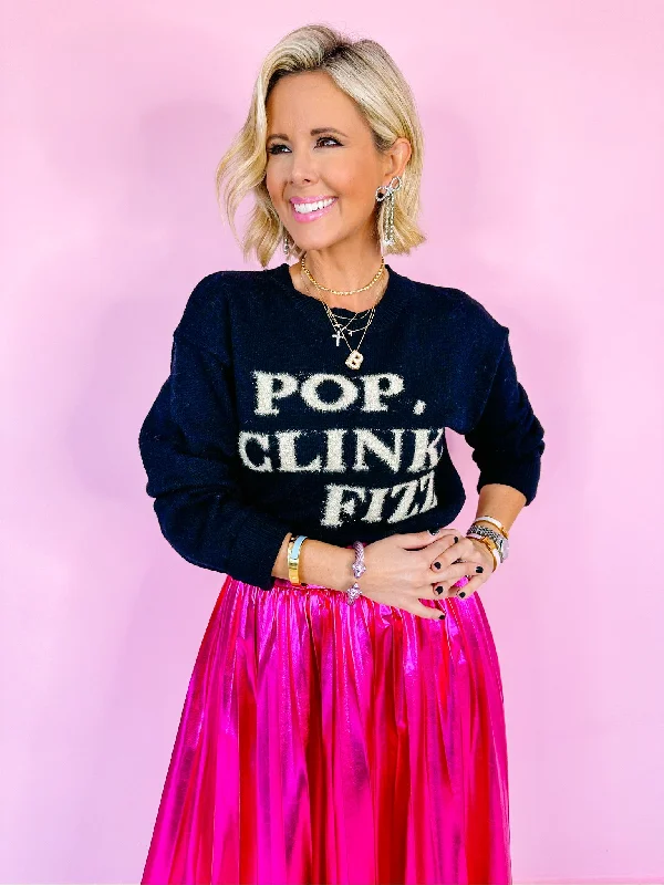 POP CLINK FIZZ SWEATER - BLACK