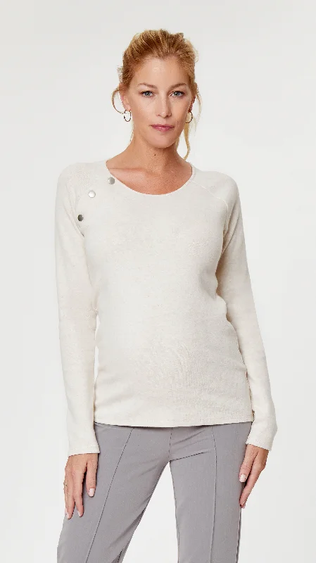 Raglan Snap Maternity & Nursing Sweater