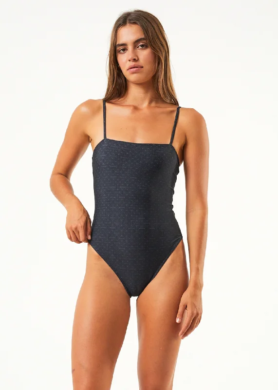 AFENDS Womens Samia - One Piece Swimsuit - Black