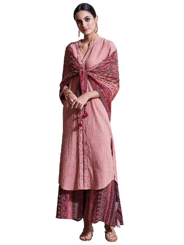 Rose Pink Cotton Suit