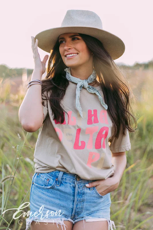 Alpha Delta Pi Tan PR Tee