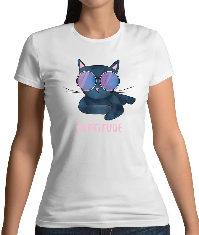 Cattitude Womens T-Shirt