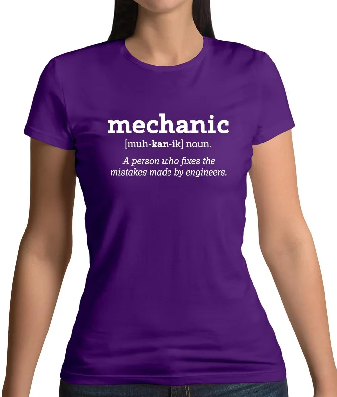 Mechanic Definition Womens T-Shirt