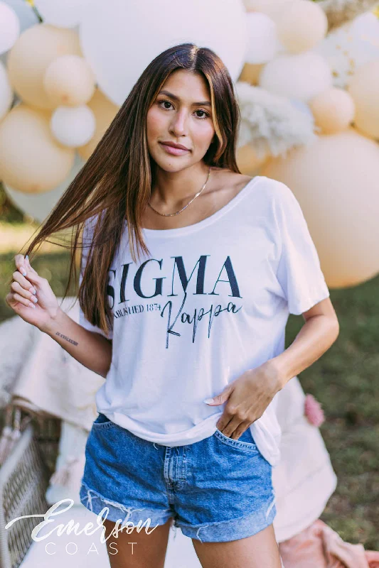 Sigma Kappa Simple Slouchy Tee