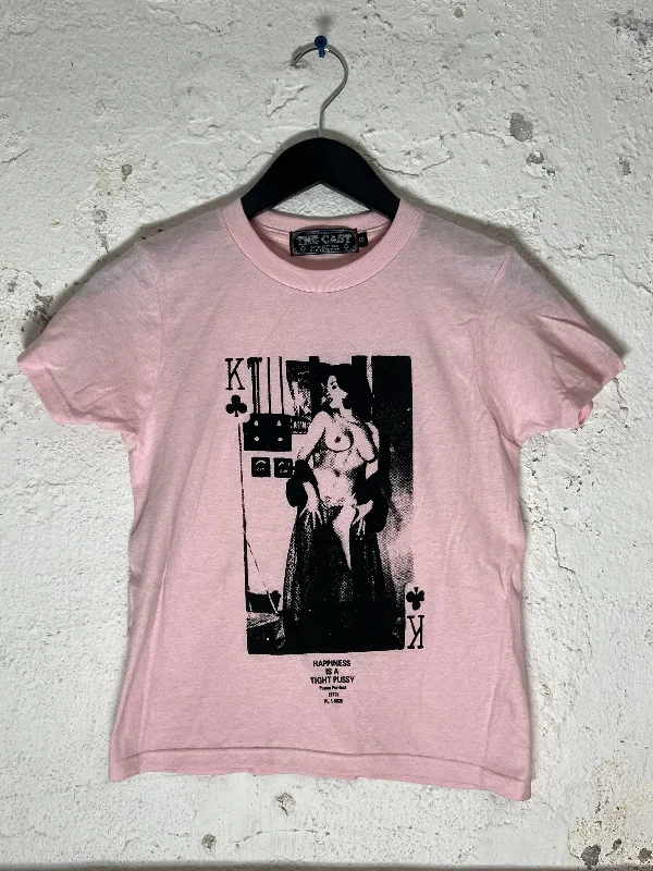 HAPPINESS (Women's Baby Tee - Pink)