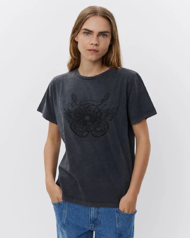 ZENASW T-SHIRT - Washed black