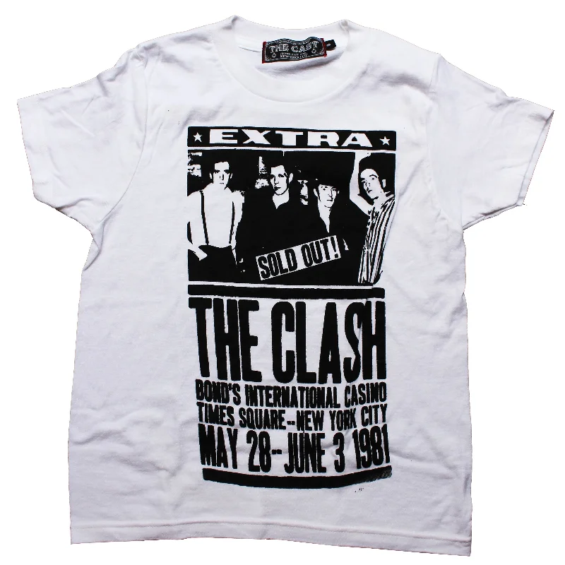 THE CLASH (Women's Baby Tee - White)