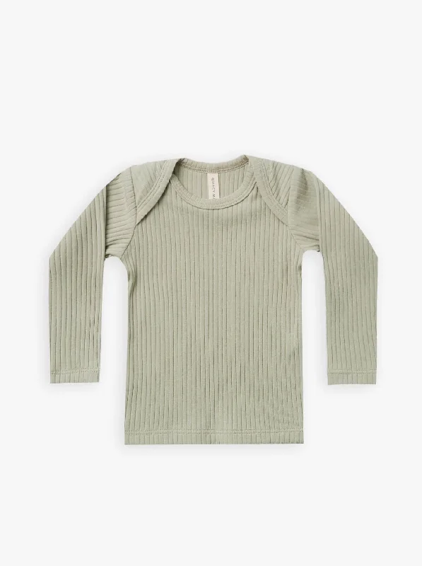 The Piper Ribbed Longsleeve - Sage