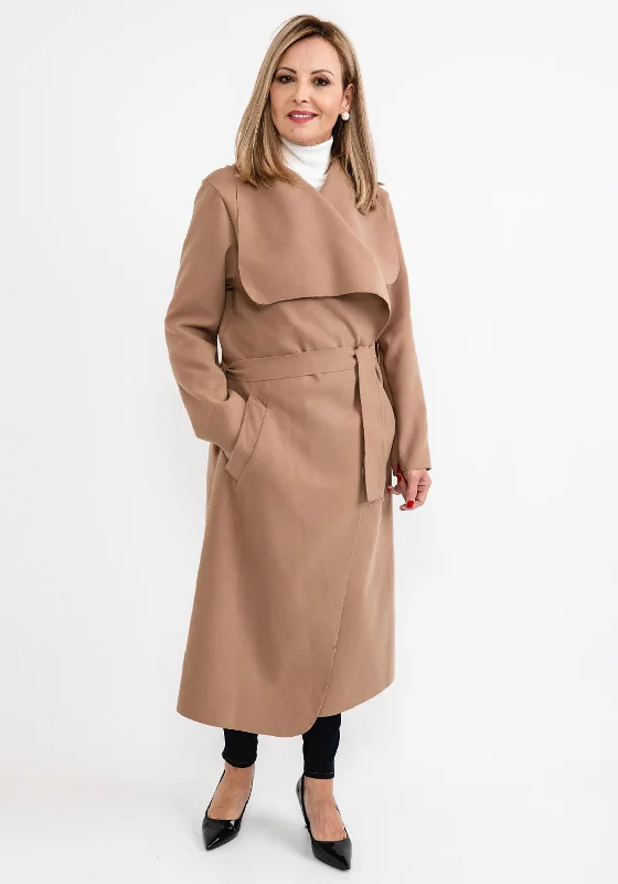 Seventy1 One Size Wrap Coat, Camel