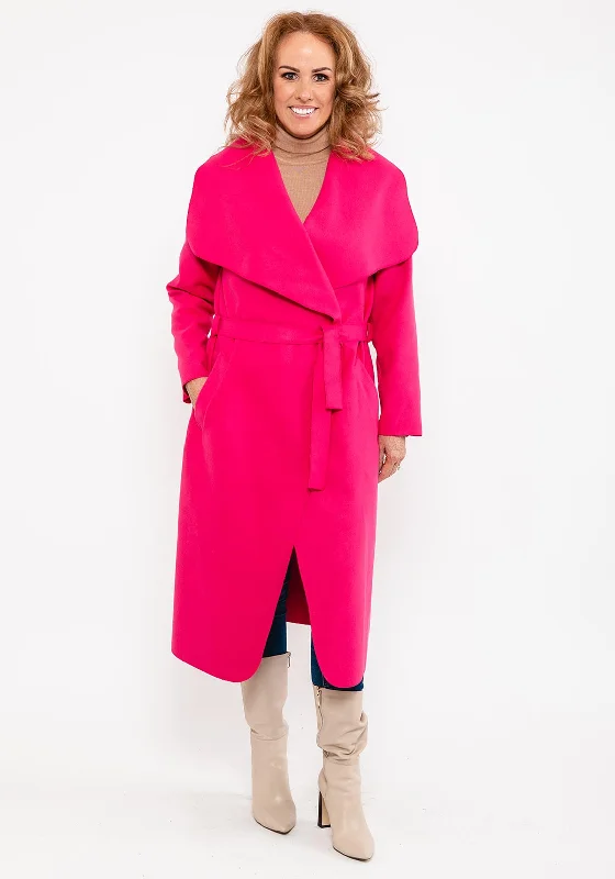 Seventy1 One Size Wrap Coat, Fuchsia