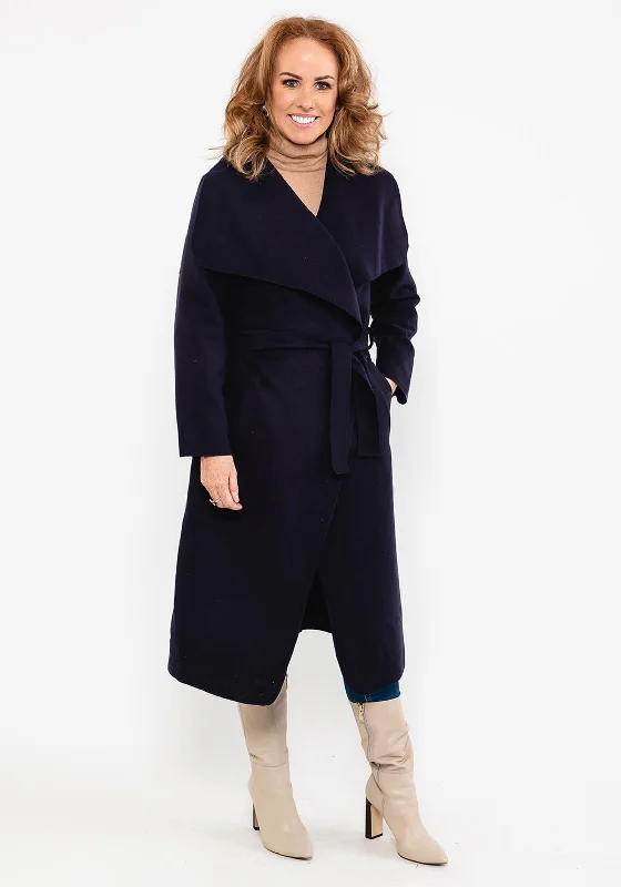 Seventy1 One Size Wrap Coat, Navy