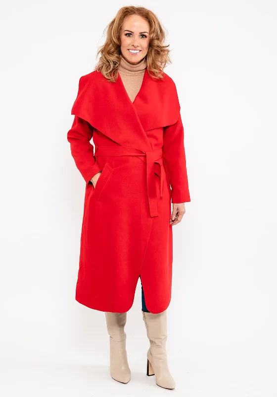 Seventy1 One Size Wrap Coat, Red