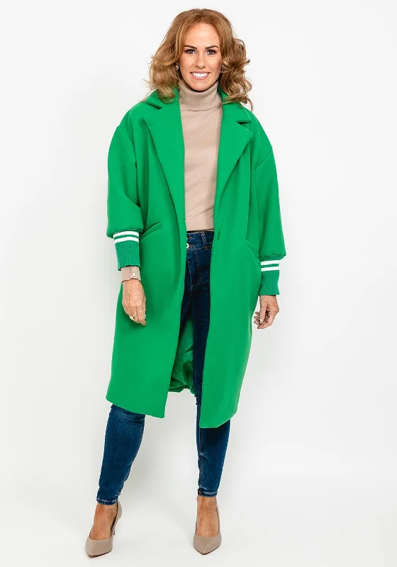 Seventy1 Long Wool Coat, Green