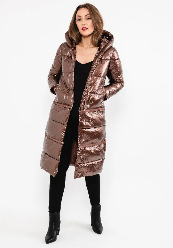 Seventy1 Adjustable Length Puffer Coat, Coffee