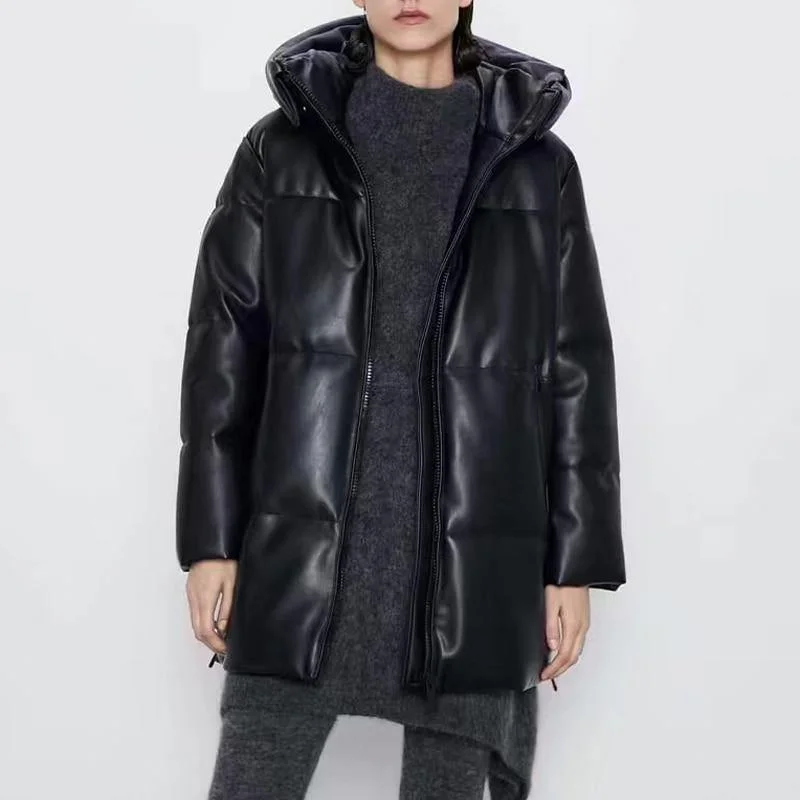 Women's Winter Zipper Parkas Long Coats