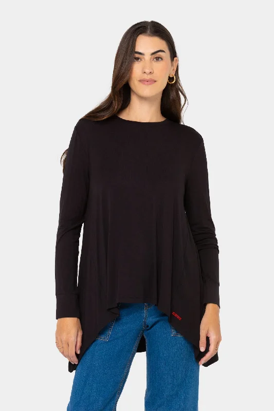 Long-Sleeve Parachute Knit Top