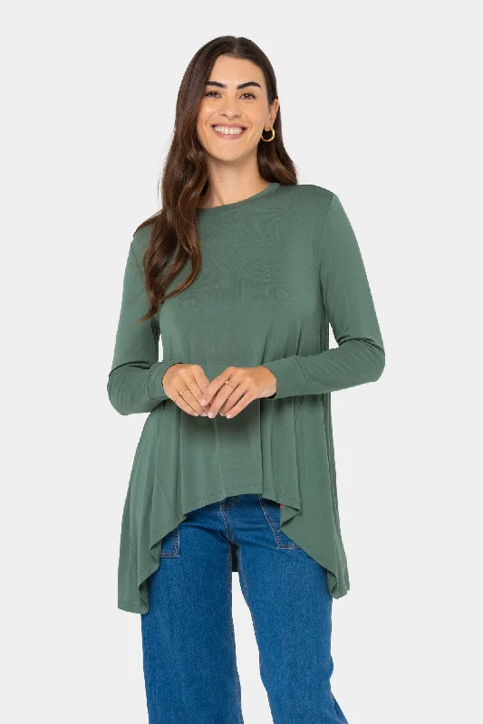 Long-Sleeve Parachute Knit Top