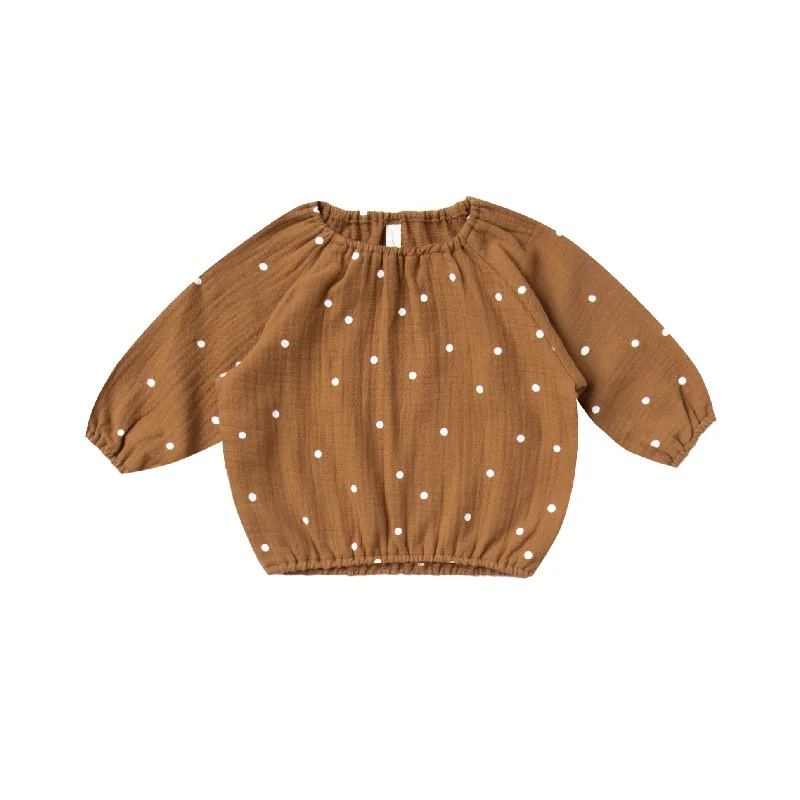 Quincy Mae Cinch Longsleeve Tee - Walnut